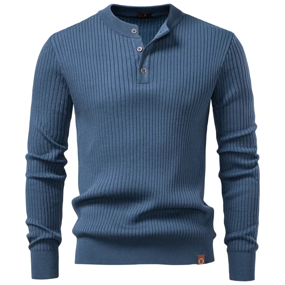 Martín | Polo De Invierno Casual Con Botones