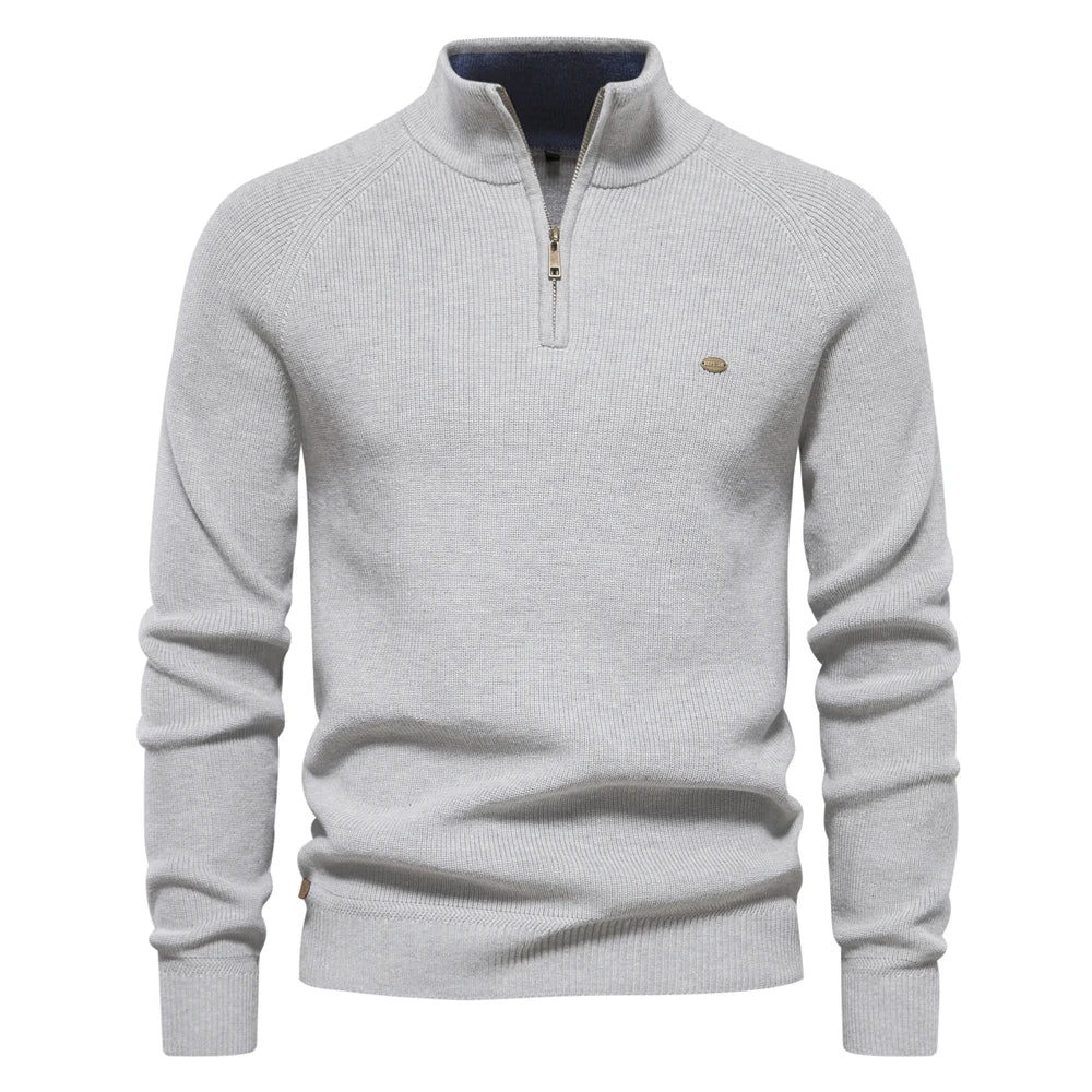 Juan Carlos | Jersey Premium para Hombre con Cremallera