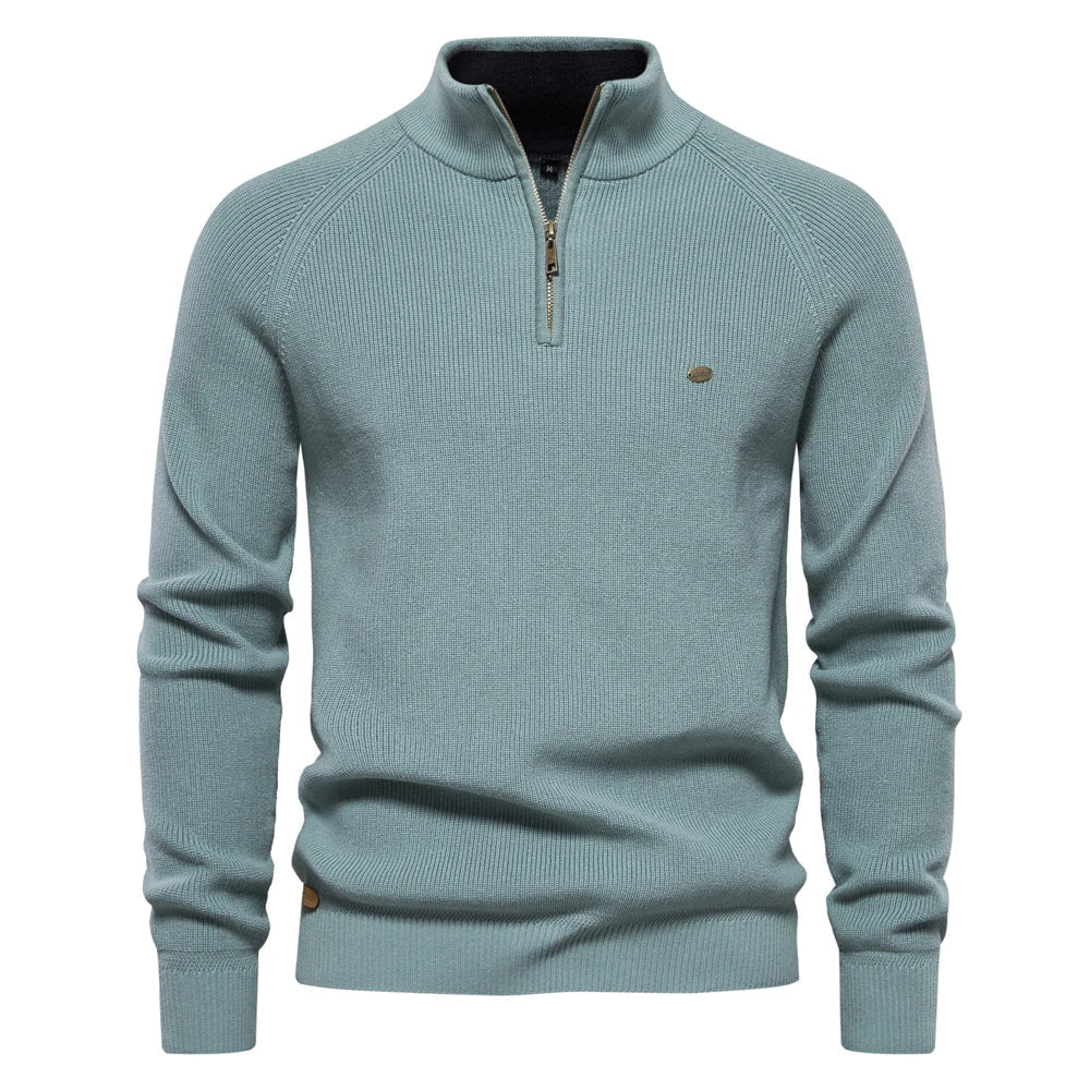 Juan Carlos | Jersey Premium para Hombre con Cremallera