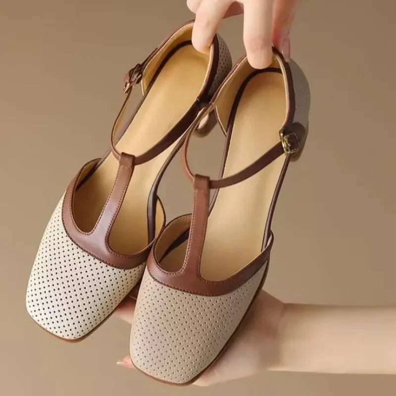 Ginebra | Zapatos Clásicos de Tacón Medio
