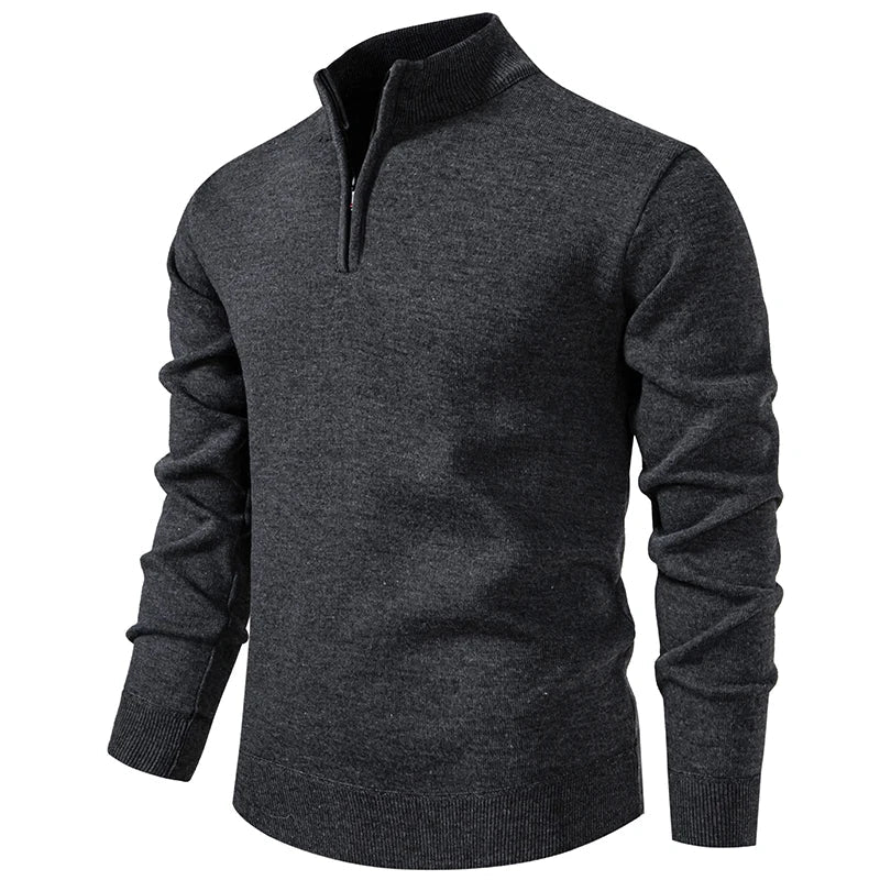 Jorge | Jersey de Punto Casual con Media Cremallera