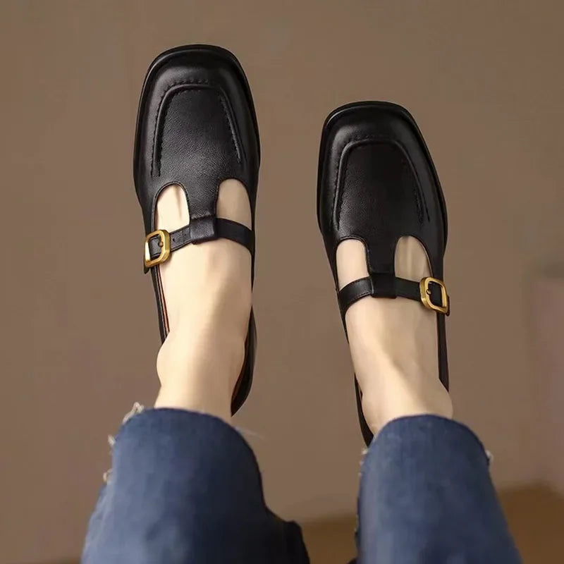 Selena | Zapatos Elegantes con Tira en T