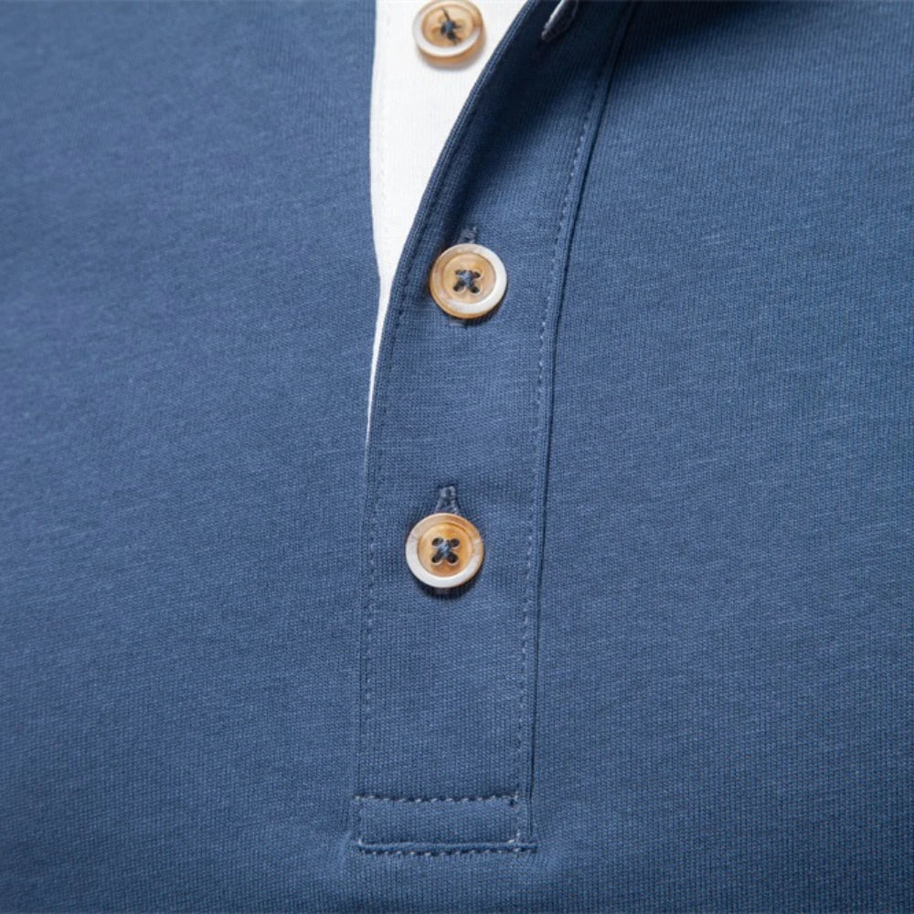 Jonás | Camisa Henley de Manga Larga para Hombre