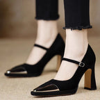 Oriana | Elegantes Merceditas de Piel