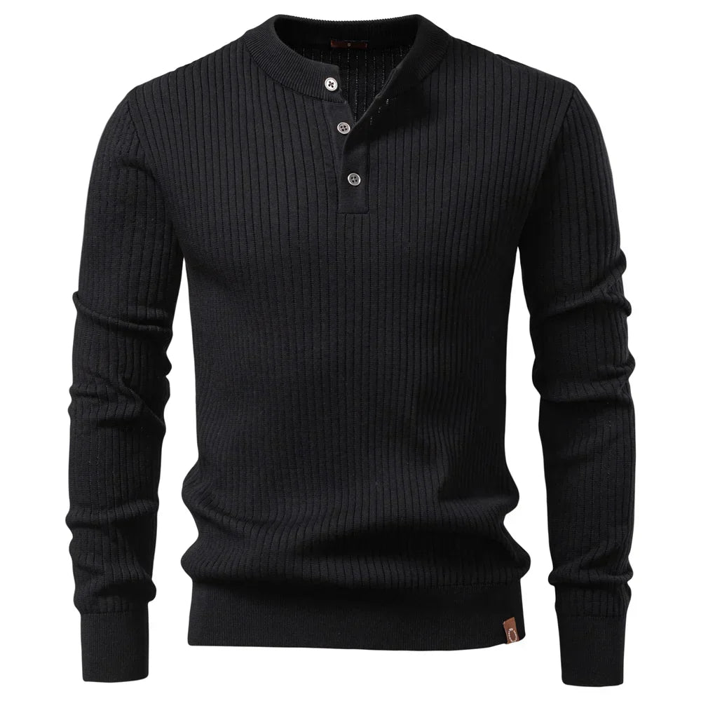 Martín | Polo De Invierno Casual Con Botones