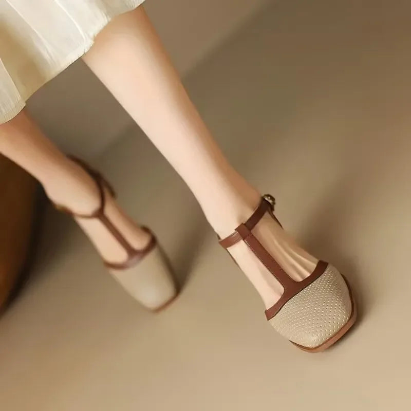 Ginebra | Zapatos Clásicos de Tacón Medio