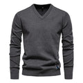 Joan | Jersey de Algodón para Hombre con Cuello de Pico