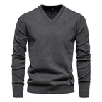 Joan | Jersey de Algodón para Hombre con Cuello de Pico