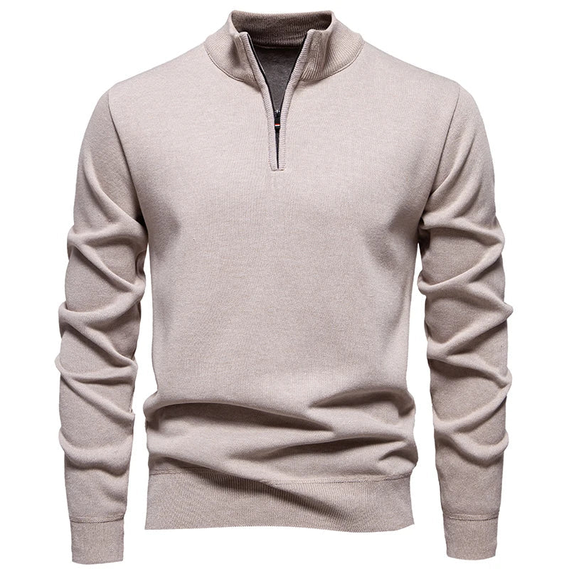 Jorge | Jersey de Punto Casual con Media Cremallera