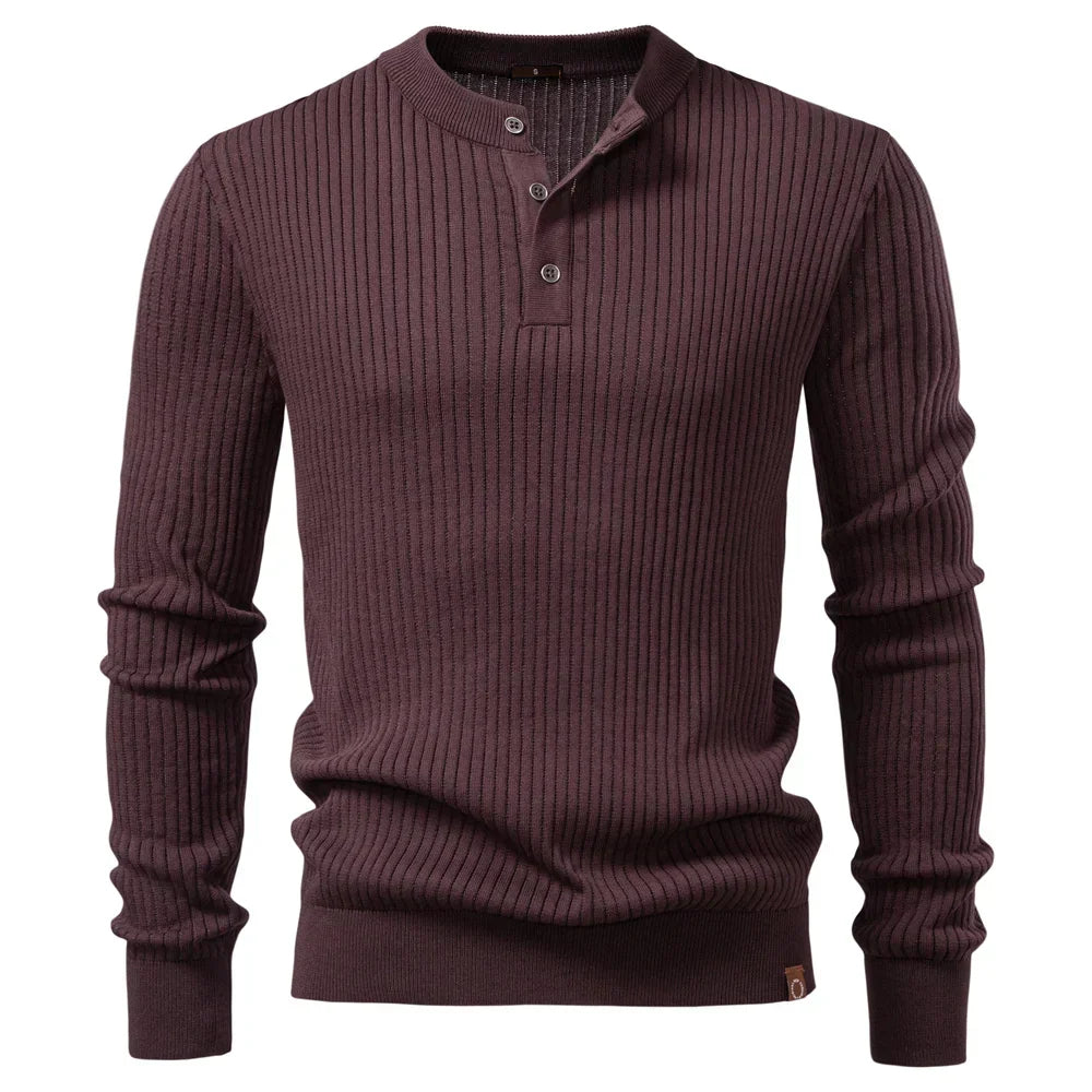 Martín | Polo De Invierno Casual Con Botones