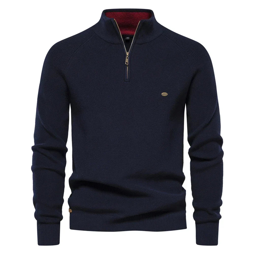 Juan Carlos | Jersey Premium para Hombre con Cremallera