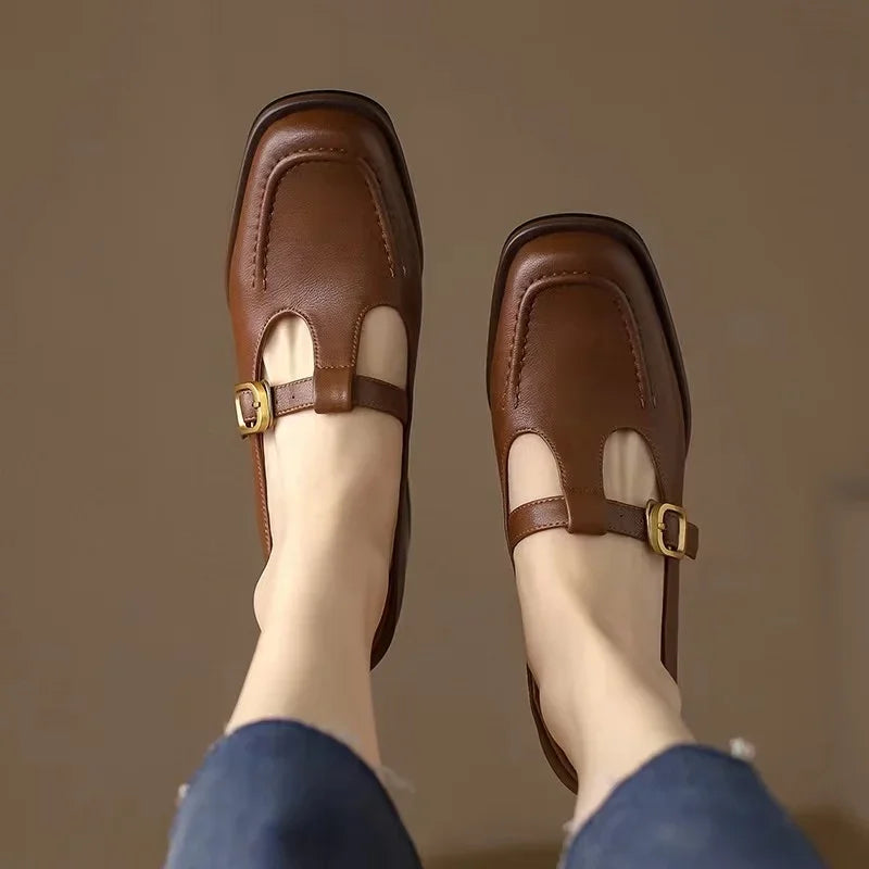 Selena | Zapatos Elegantes con Tira en T