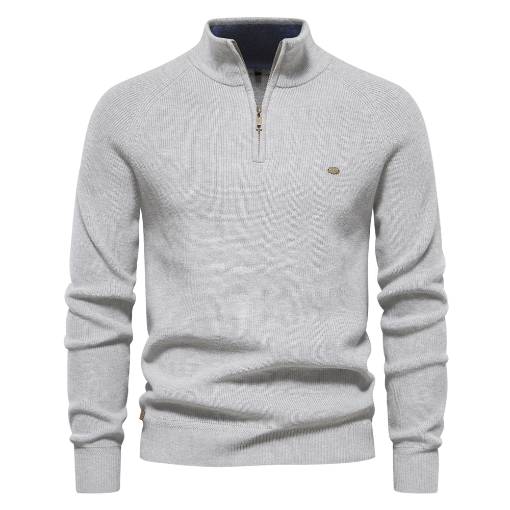 Juan Carlos | Jersey Premium para Hombre con Cremallera