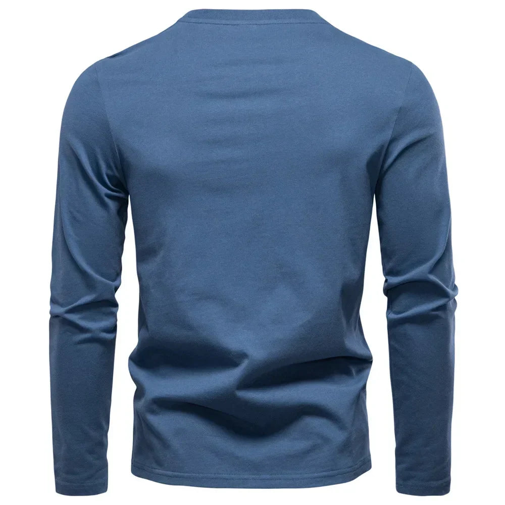 Enrique | Camiseta Henley de Manga Larga