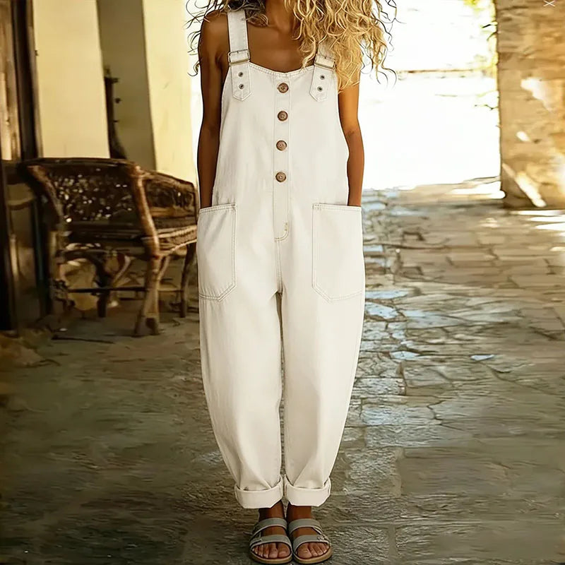 Maite | Peto Vaquero Vintage de Algodón Suave con Tirantes Ajustables