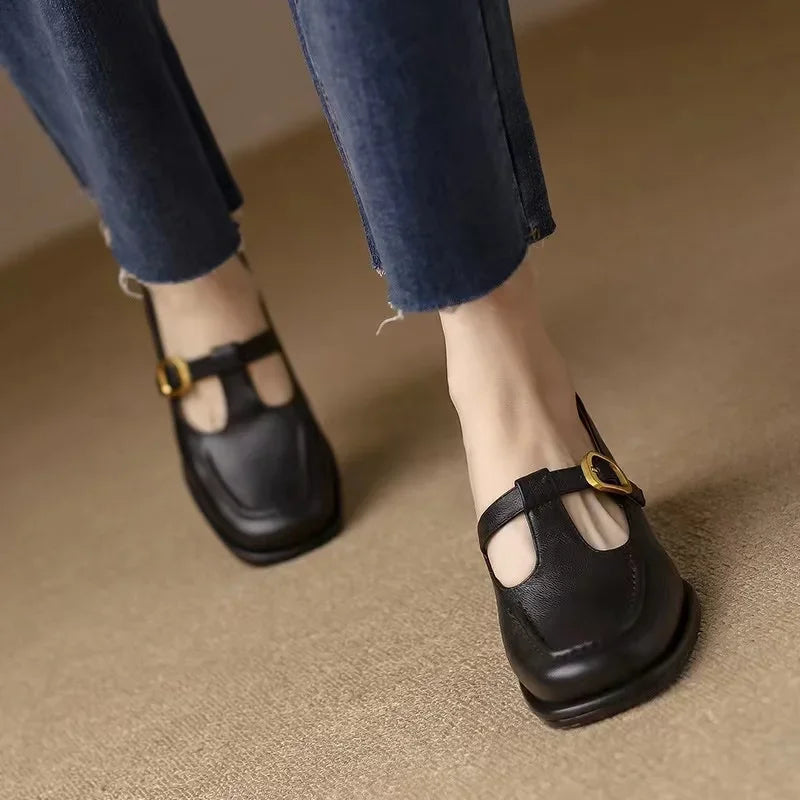 Selena | Zapatos Elegantes con Tira en T