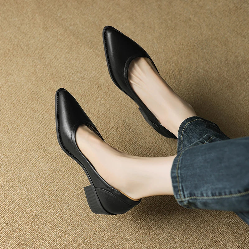 Micaela | Elegantes Zapatos de Tacón Medio