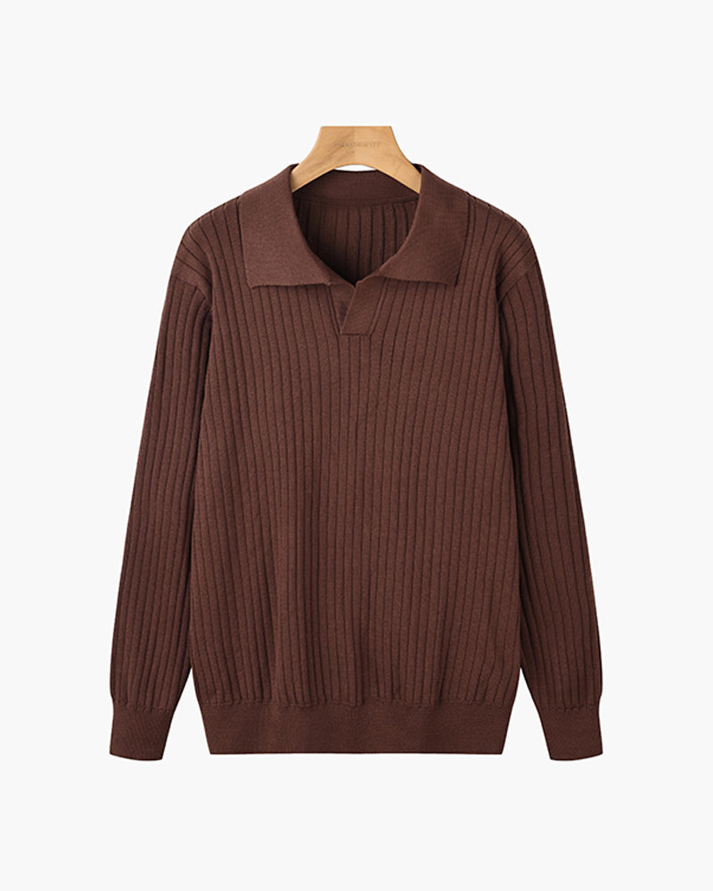 Samuel | Polo Manga Larga Cuello de Pico