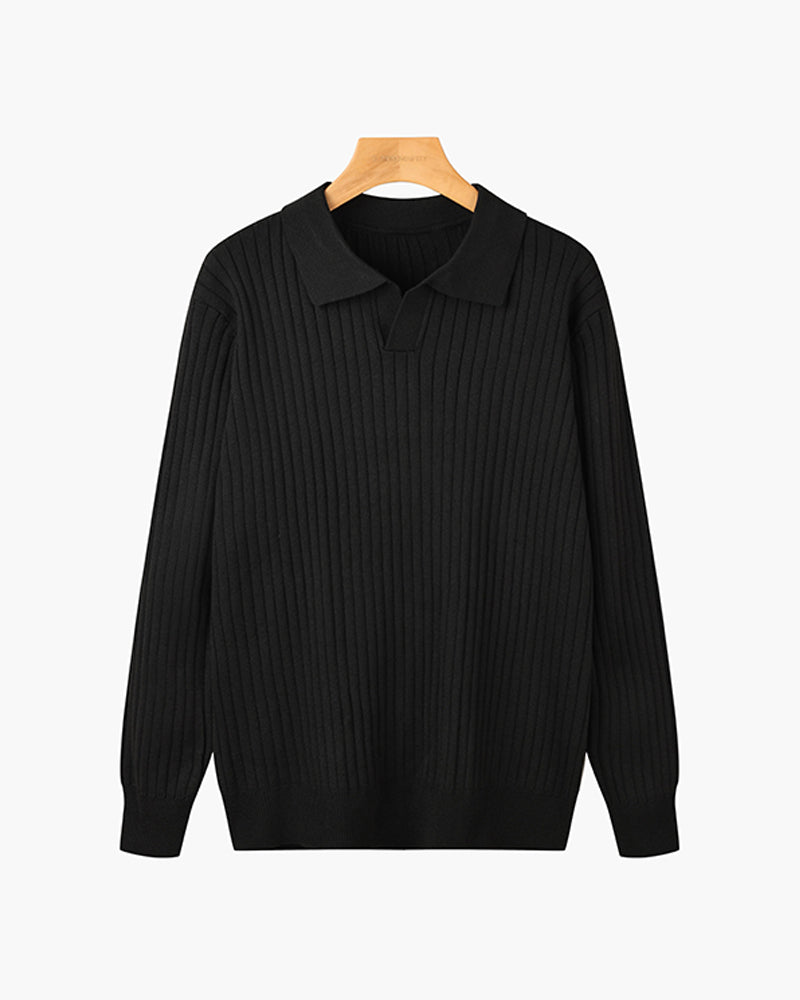 Samuel | Polo Manga Larga Cuello de Pico