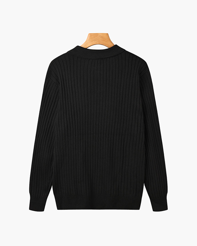 Samuel | Polo Manga Larga Cuello de Pico