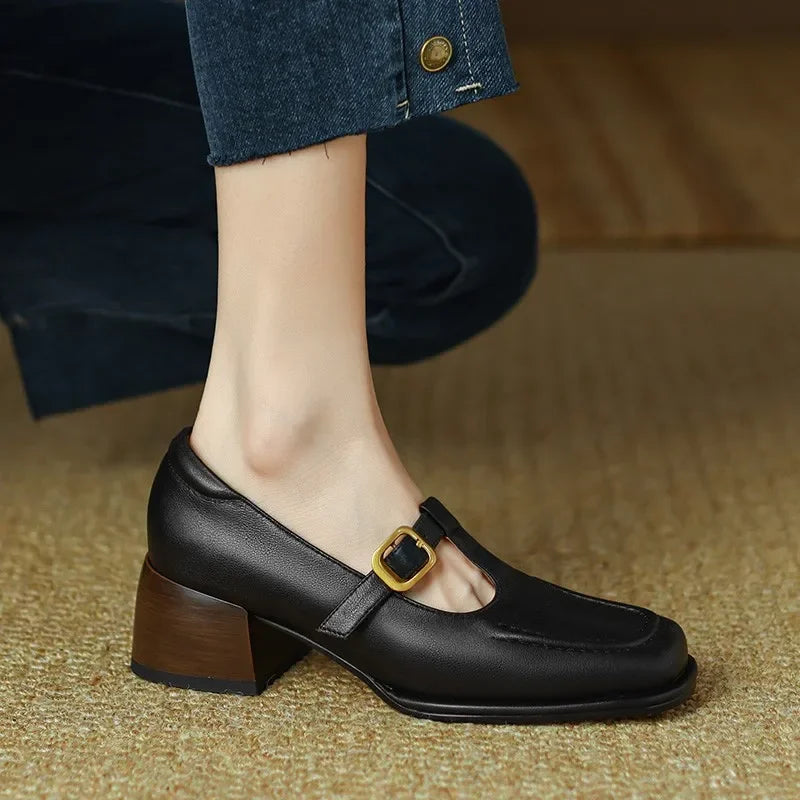 Selena | Zapatos Elegantes con Tira en T