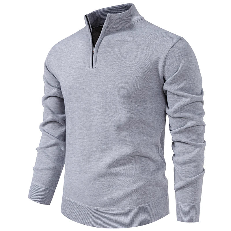 Jorge | Jersey de Punto Casual con Media Cremallera