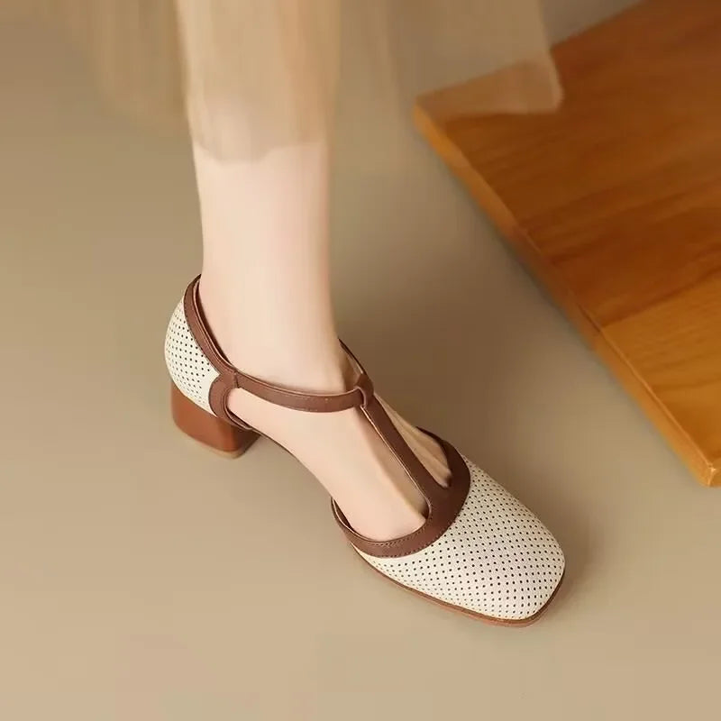 Ginebra | Zapatos Clásicos de Tacón Medio