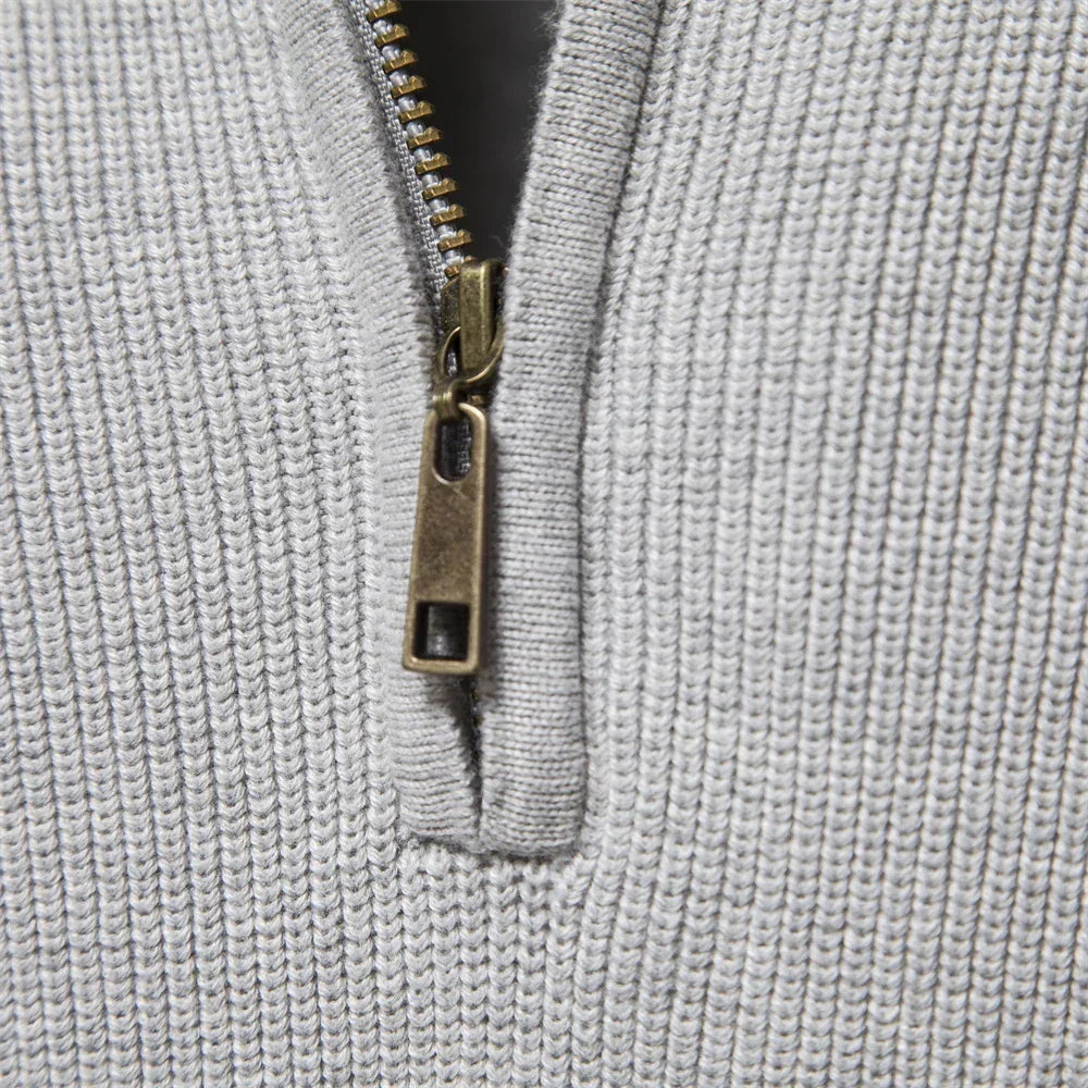 Juan Carlos | Jersey Premium para Hombre con Cremallera