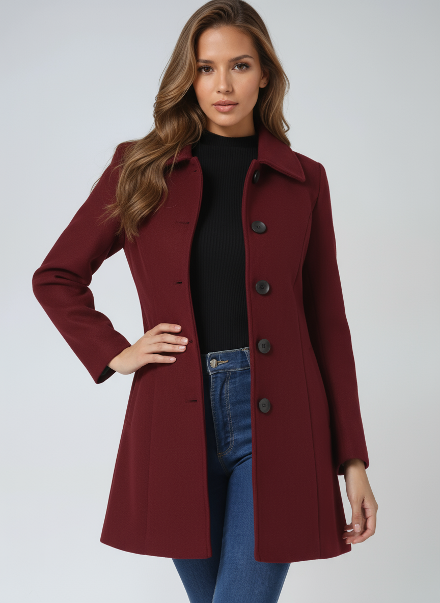 Josefina | Abrigo de Invierno con un Botón