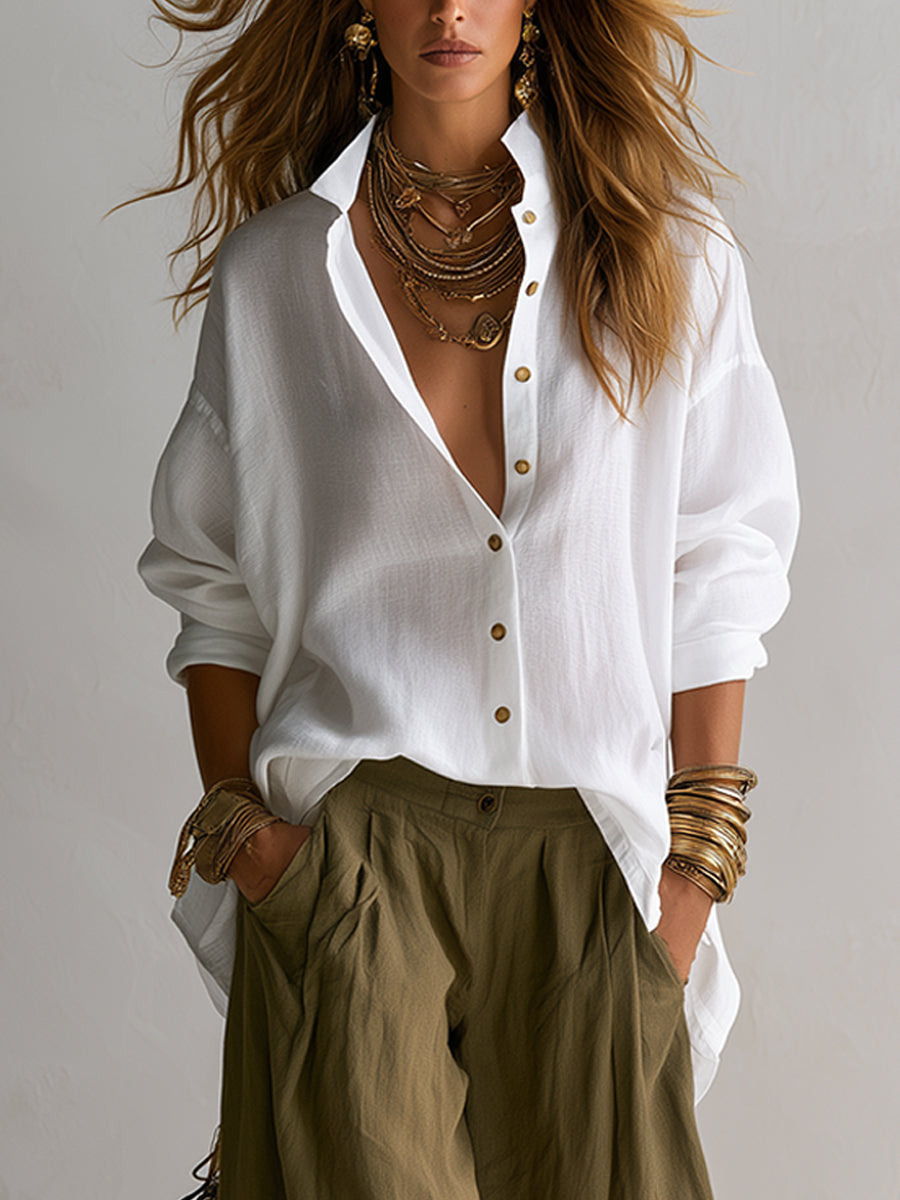 Luciana | Conjunto de Camisa y Pantalón Globo