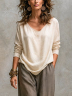 Laura | Conjunto de Tres Piezas con Chaqueta Larga, Top y Pantalón Ancho
