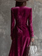 Amelia | Vestido Blazer de Terciopelo