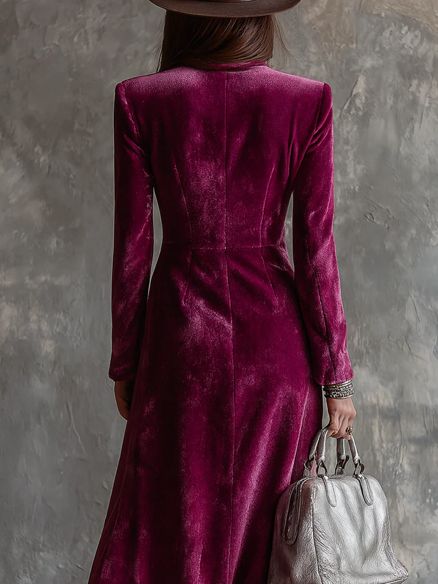 Amelia | Vestido Blazer de Terciopelo