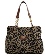Leopard print shoulder bag
