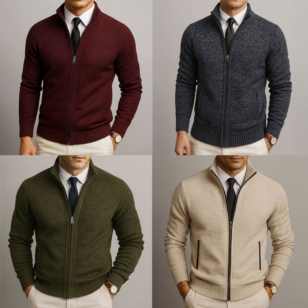 Vicente | Cárdigan con Cremallera Elegante