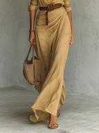 Alina | Vestido Largo Camisero con Cinturón