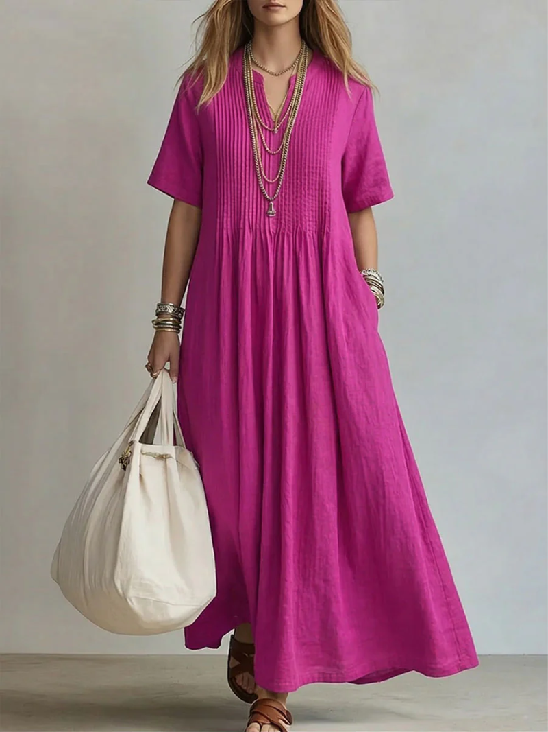 Diana | Molded pleated dress