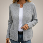 Coral | Chaqueta de Punto con Cremallera y Bolsillos