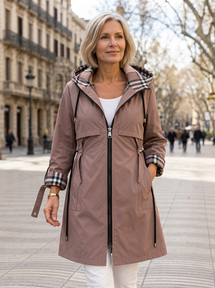 Noelia | Abrigo Impermeable con Cremallera