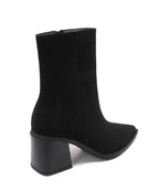 Nela | Botines de Tacón Medio Negros