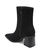 Nela | Botines de Tacón Medio Negros