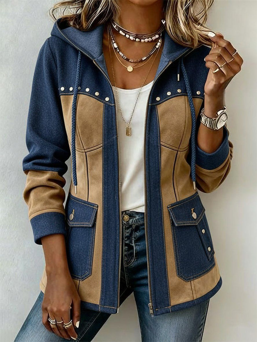 Salomé | Chaqueta Bicolor de Inspiración Western