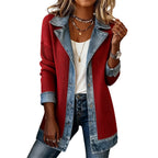 Guadalupe | Chaqueta Vaquera Elegante con Detalles de Punto